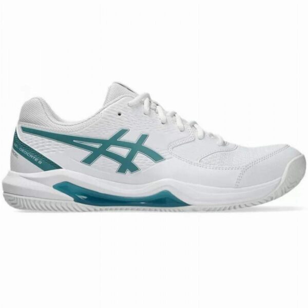 Zapatillas de Padel Asics Gel Dedicate 8 Padel Blanco Verde Pino