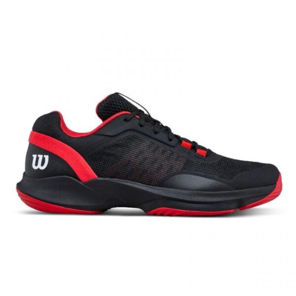 Zapatillas de Padel Wilson Hurakn Pro V2 Negro Rojo Blanco