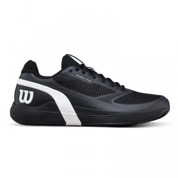 Zapatillas de Pádel de Pádel Wilson Rush Pro 5 Clay Negro Blanco
